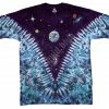 Bewild Space Top Tie Dye T-Shirt Liquid Blue