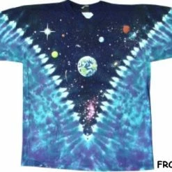 Bewild Space Top Tie Dye T-Shirt Liquid Blue