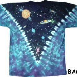 Bewild Space Top Tie Dye T-Shirt Liquid Blue