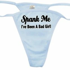 Bewild Thongs Spank Me I've Been A Bad Girl Thong