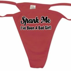 Bewild Thongs Spank Me I've Been A Bad Girl Thong