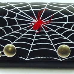 Bewild Wallets & Chains Spider Web Genuine Leather Chain Wallet