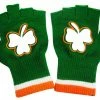 Bewild St. Patrick's Day Fingerless Shamrock Gloves (Pair) Accessories