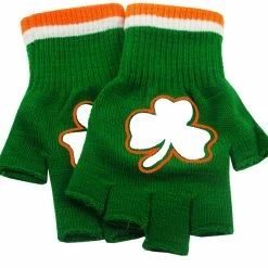 Bewild St. Patrick's Day Fingerless Shamrock Gloves (Pair) Accessories 14 Bewild St. Patrick's Day Fingerless Shamrock Gloves (Pair) Accessories