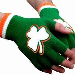 Bewild St. Patrick's Day Fingerless Shamrock Gloves (Pair) Accessories 16 Bewild St. Patrick's Day Fingerless Shamrock Gloves (Pair) Accessories