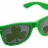Bewild St. Patrick's Day Green Wayfarer Shamrock Sunglasses