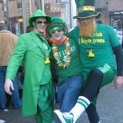 Bewild St. Patrick's Day Green Wayfarer Shamrock Sunglasses