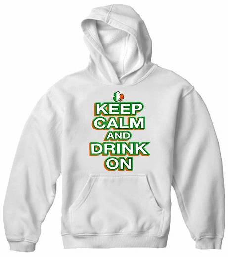 Bewild Unisex Sweatshirts & Long Sleeve St. Patrick's Day Hoodies - Keep Calm And Drink On Adult Hoodie 11 Bewild Unisex Sweatshirts & Long Sleeve St. Patrick's Day Hoodies - Keep Calm And Drink On Adult Hoodie