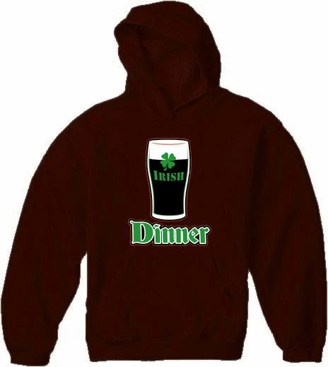 Bewild St. Patrick's Day Irish Dinner Adult Hoodie 9 Bewild St. Patrick's Day Irish Dinner Adult Hoodie