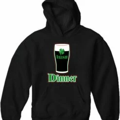 Bewild St. Patrick's Day Irish Dinner Adult Hoodie 16 Bewild St. Patrick's Day Irish Dinner Adult Hoodie