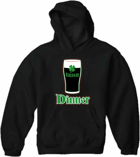 Bewild St. Patrick's Day Irish Dinner Adult Hoodie 7 Bewild St. Patrick's Day Irish Dinner Adult Hoodie