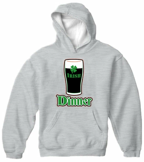 Bewild St. Patrick's Day Irish Dinner Adult Hoodie 8 Bewild St. Patrick's Day Irish Dinner Adult Hoodie
