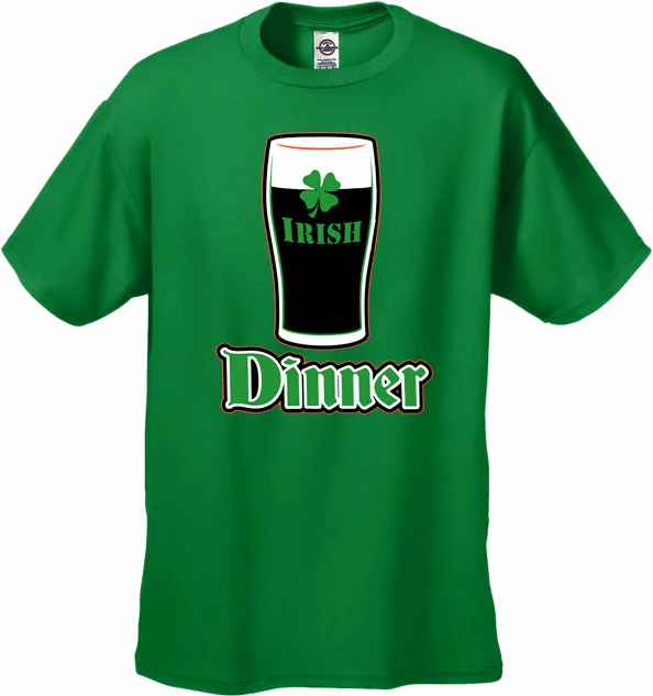 Bewild St. Patrick's Day Irish Dinner Men's T-Shirt Men's T-Shirts 4 Bewild St. Patrick's Day Irish Dinner Men's T-Shirt Men's T-Shirts