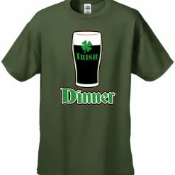 Bewild St. Patrick's Day Irish Dinner Men's T-Shirt Men's T-Shirts 16 Bewild St. Patrick's Day Irish Dinner Men's T-Shirt Men's T-Shirts