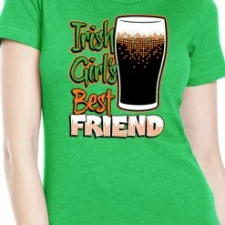 Bewild St. Patrick's Day Irish Girl's Best Friend Girl's T-Shirt Women's T-Shirts