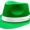 Bewild Buckets & Fedoras St. Patrick's Day Irish Kelly Green Fedora Hat