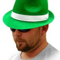 Bewild Buckets & Fedoras St. Patrick's Day Irish Kelly Green Fedora Hat 14 Bewild Buckets & Fedoras St. Patrick's Day Irish Kelly Green Fedora Hat