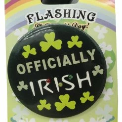 Bewild Accessories St Patrick's Day Officially Irish Light Up LED Pin