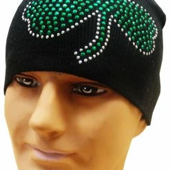 Bewild St. Patrick's Day Rhinestone Shamrock Beanie Beanies & Headspins 13 Bewild St. Patrick's Day Rhinestone Shamrock Beanie Beanies & Headspins