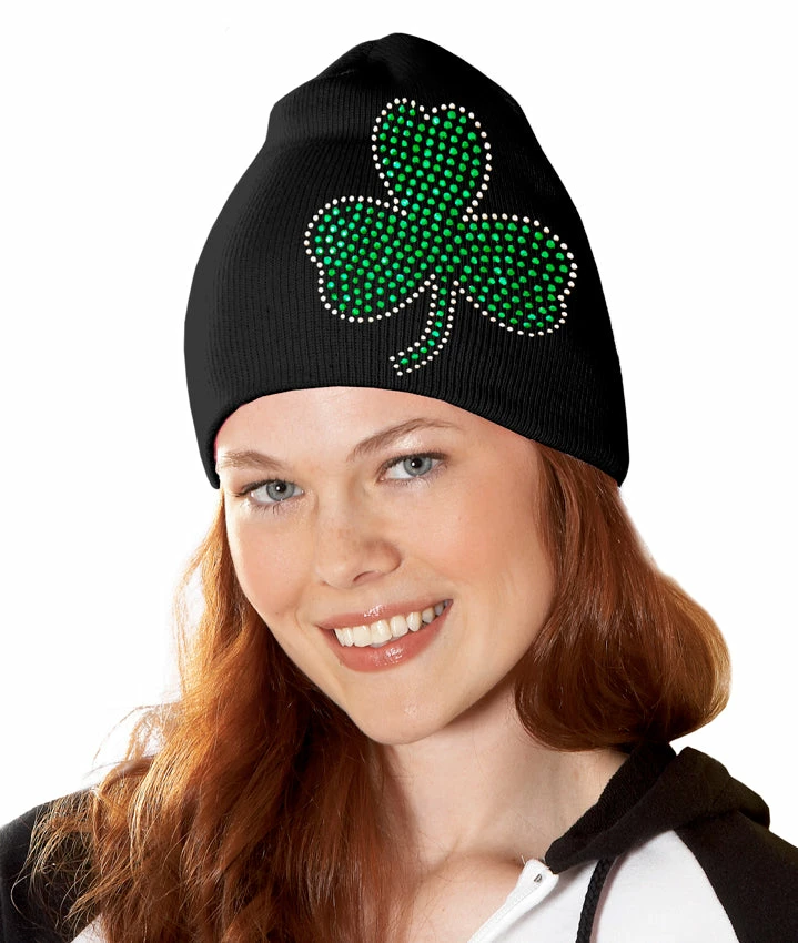 Bewild St. Patrick's Day Rhinestone Shamrock Beanie Beanies & Headspins 9 Bewild St. Patrick's Day Rhinestone Shamrock Beanie Beanies & Headspins