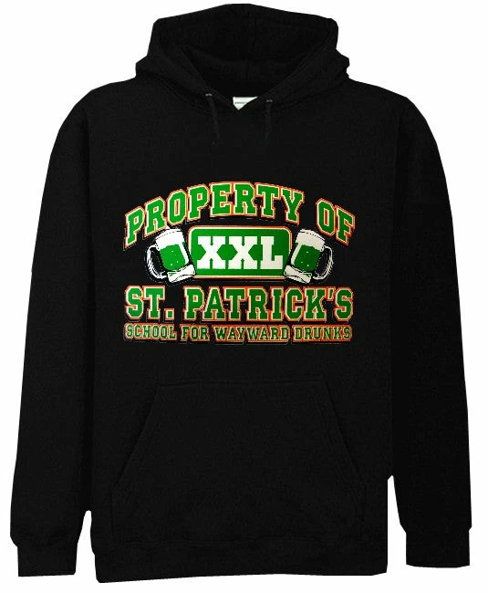 Bewild Unisex Sweatshirts & Long Sleeve St.Patrick's Day "School For Wayward Drunks" Hoodie 5 Bewild Unisex Sweatshirts & Long Sleeve St.Patrick's Day "School For Wayward Drunks" Hoodie