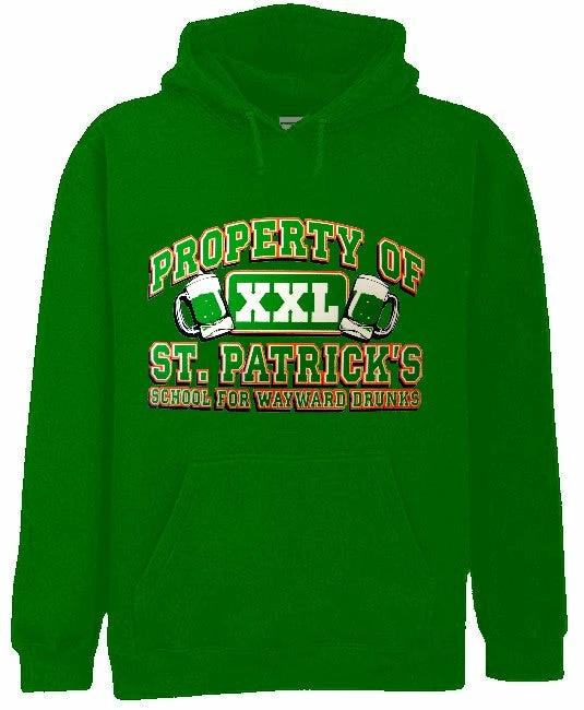 Bewild Unisex Sweatshirts & Long Sleeve St.Patrick's Day "School For Wayward Drunks" Hoodie 4 Bewild Unisex Sweatshirts & Long Sleeve St.Patrick's Day "School For Wayward Drunks" Hoodie