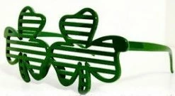 Bewild St.Patrick's Day Shamrock Slotted Shades