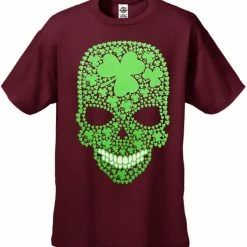 Bewild St. Patrick's Day Shamrock Sugar Skull Men's T-Shirt