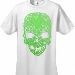Bewild St. Patrick's Day Shamrock Sugar Skull Men's T-Shirt