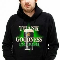 Bewild St. Patrick's Day Sweatshirt - Thank Goodness I'm Irish Hoodie Unisex Sweatshirts & Long Sleeve 15 Bewild St. Patrick's Day Sweatshirt - Thank Goodness I'm Irish Hoodie Unisex Sweatshirts & Long Sleeve