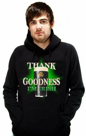 Bewild St. Patrick's Day Sweatshirt - Thank Goodness I'm Irish Hoodie Unisex Sweatshirts & Long Sleeve 8 Bewild St. Patrick's Day Sweatshirt - Thank Goodness I'm Irish Hoodie Unisex Sweatshirts & Long Sleeve