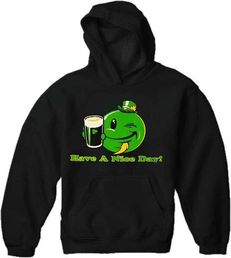 Bewild St. Patrick's Day Sweatshirts - Have A Nice Day Irish Smiley Hoodie 4 Bewild St. Patrick's Day Sweatshirts - Have A Nice Day Irish Smiley Hoodie