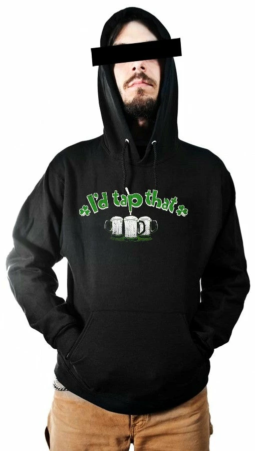 Bewild St. Patrick's Day Sweatshirts - I'd Tap That Shamrock Hoodie Unisex Sweatshirts & Long Sleeve 3 Bewild St. Patrick's Day Sweatshirts - I'd Tap That Shamrock Hoodie Unisex Sweatshirts & Long Sleeve