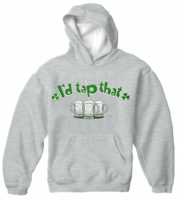 Bewild St. Patrick's Day Sweatshirts - I'd Tap That Shamrock Hoodie Unisex Sweatshirts & Long Sleeve 5 Bewild St. Patrick's Day Sweatshirts - I'd Tap That Shamrock Hoodie Unisex Sweatshirts & Long Sleeve