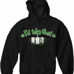 Bewild St. Patrick's Day Sweatshirts - I'd Tap That Shamrock Hoodie Unisex Sweatshirts & Long Sleeve 9 Bewild St. Patrick's Day Sweatshirts - I'd Tap That Shamrock Hoodie Unisex Sweatshirts & Long Sleeve
