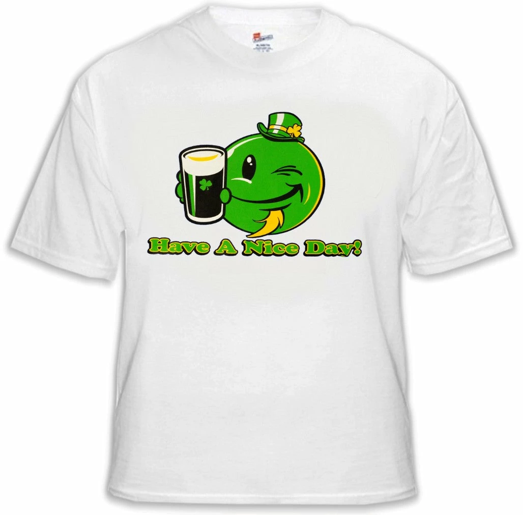 Bewild St. Patrick's Day Tees - Have A Nice Day Irish Smiley T-Shirt 9 Bewild St. Patrick's Day Tees - Have A Nice Day Irish Smiley T-Shirt
