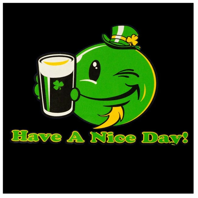 Bewild St. Patrick's Day Tees - Have A Nice Day Irish Smiley T-Shirt 7 Bewild St. Patrick's Day Tees - Have A Nice Day Irish Smiley T-Shirt