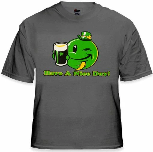 Bewild St. Patrick's Day Tees - Have A Nice Day Irish Smiley T-Shirt 20 Bewild St. Patrick's Day Tees - Have A Nice Day Irish Smiley T-Shirt