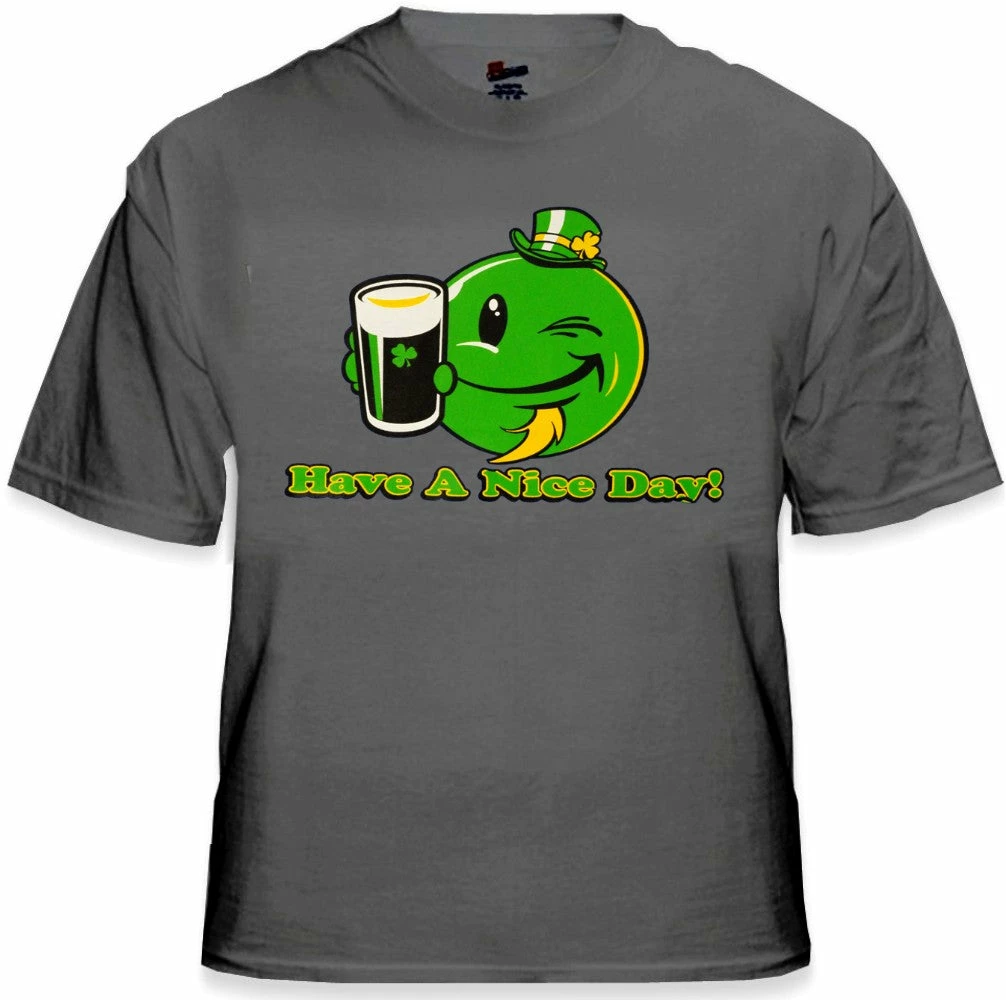 Bewild St. Patrick's Day Tees - Have A Nice Day Irish Smiley T-Shirt 11 Bewild St. Patrick's Day Tees - Have A Nice Day Irish Smiley T-Shirt