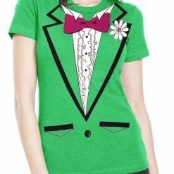 Bewild St. Patrick's Day Tuxedo Shirt For Girls