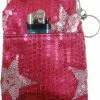 Bewild Star Studded Sequin Cigarette Purse With Lighter Holder
