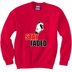 Bewild Stay Faded Cartoon Hands Crewneck Sweatshirt Cool Funny & Offensive 16 Bewild Stay Faded Cartoon Hands Crewneck Sweatshirt Cool Funny & Offensive