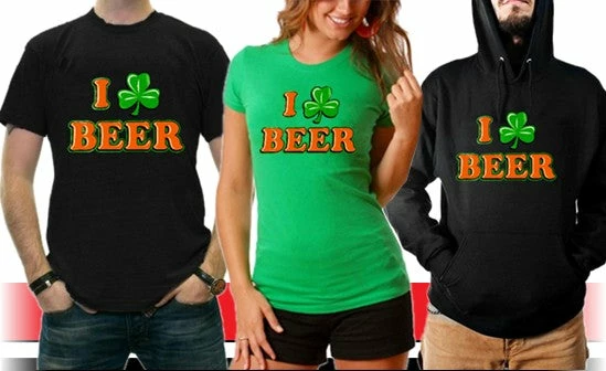 Bewild St. Patrick's Day Tees - I Love Beer Shamrock Hoodie 8 Bewild St. Patrick's Day Tees - I Love Beer Shamrock Hoodie
