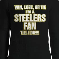 Bewild Steelers Fan Till I Die Thermal Long Sleeve Shirt