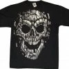 Bewild Stone Skull Pieces T-Shirt Liquid Blue