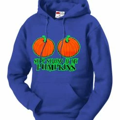 Bewild Halloween Shirt - Stop Staring At My Pumpkins Adult Hoodie