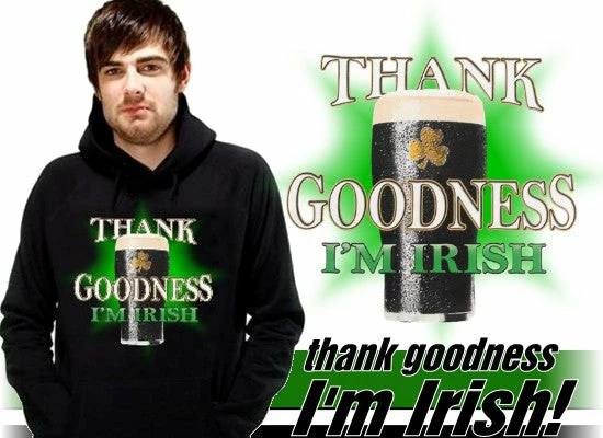 Bewild St. Patrick's Day Sweatshirt - Thank Goodness I'm Irish Hoodie Unisex Sweatshirts & Long Sleeve 10 Bewild St. Patrick's Day Sweatshirt - Thank Goodness I'm Irish Hoodie Unisex Sweatshirts & Long Sleeve