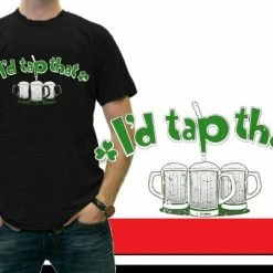Bewild St. Patricks Day Tees - I'd Tap That Shamrock T-Shirt