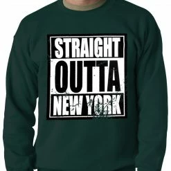 Bewild Straight Outta New York Adult Crewneck