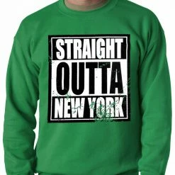 Bewild Straight Outta New York Adult Crewneck